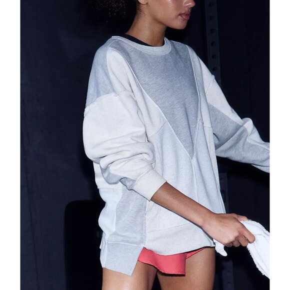 🆕 FP MOVEMENT Making It Pullover / Heather Grey Combo - Picture 5 of 13